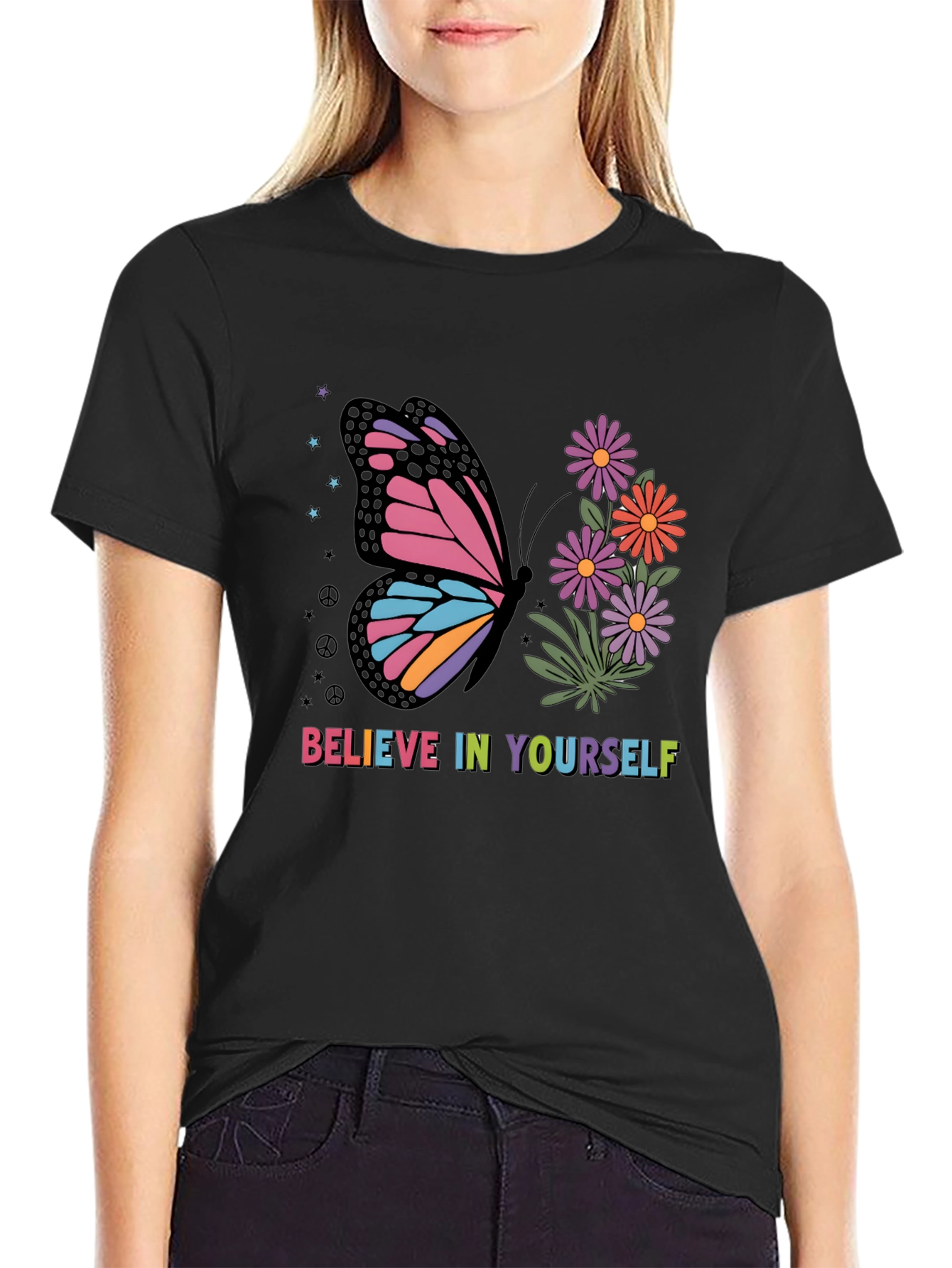 Butterfly Believe in Yourself Graphic Tee
