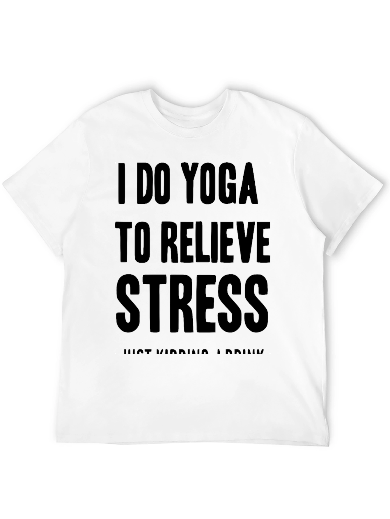Yoga and Drinks Funny T-Shirt