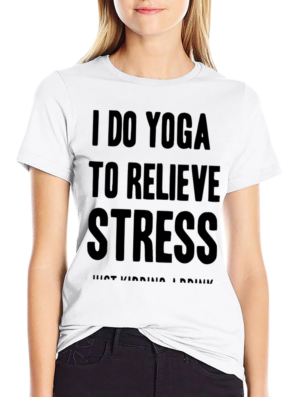 Yoga and Drinks Funny T-Shirt