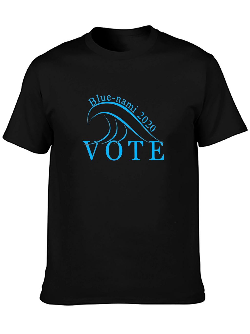 Blue-nami Vote 2020 Black T-Shirt