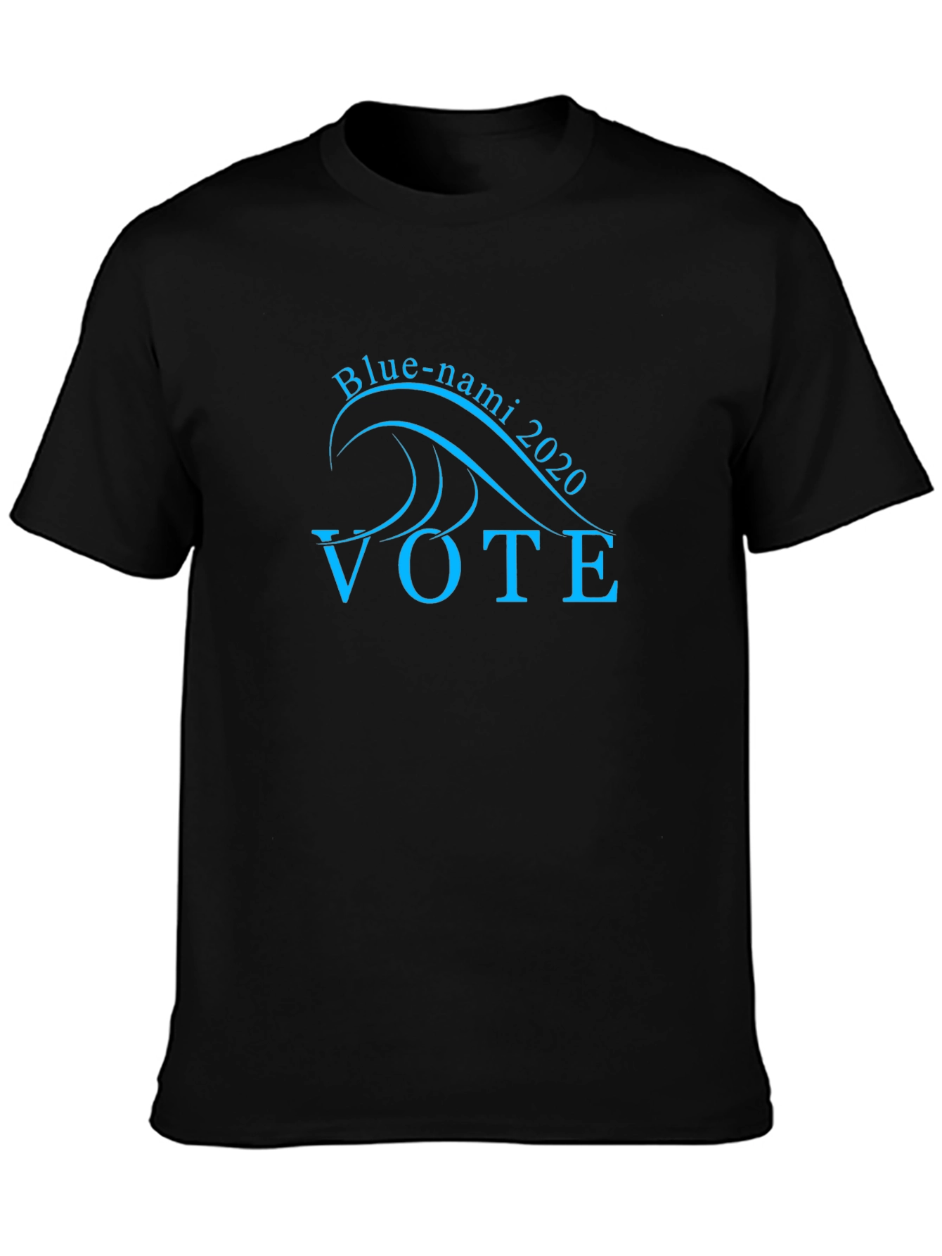 Blue-nami Vote 2020 Black T-Shirt