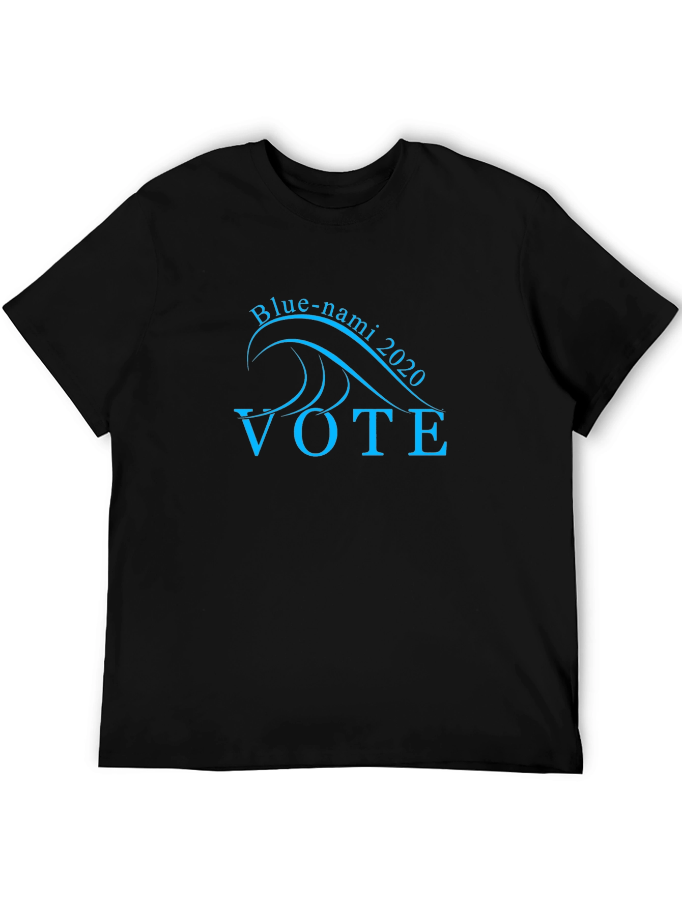 Blue-nami Vote 2020 Black T-Shirt