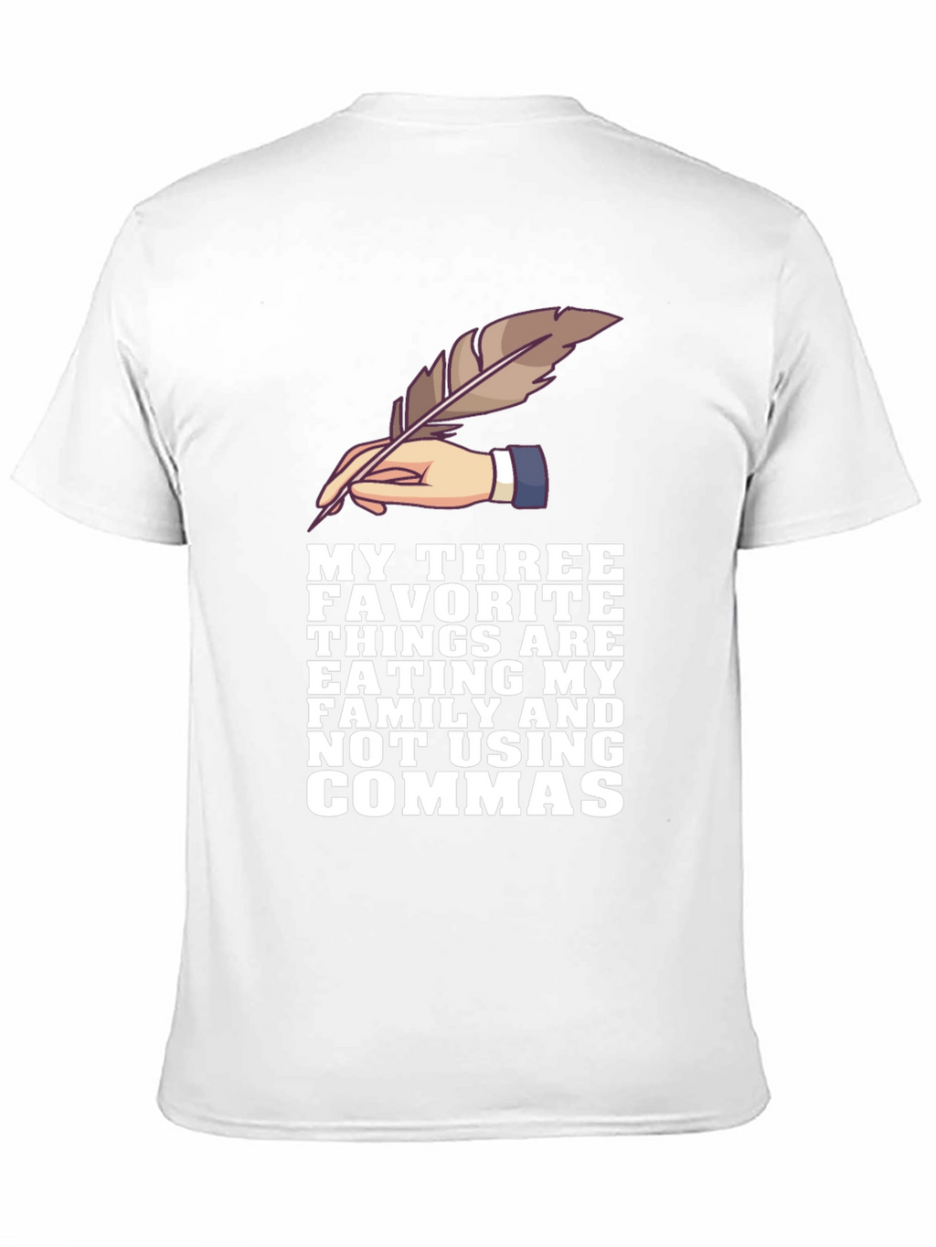 Grammar Humor T-Shirt - Eat Family No Commas!