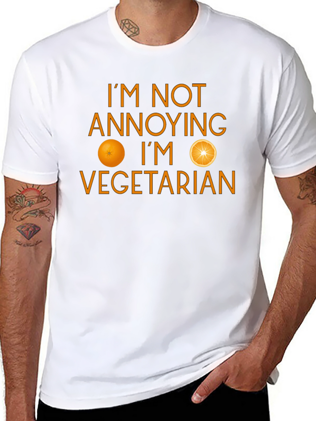 Funny Vegetarian T-Shirt - Im Not Annoying