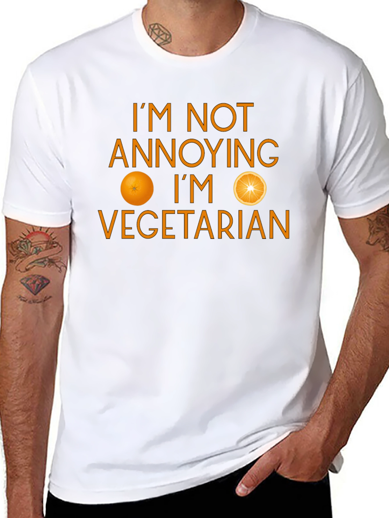 Funny Vegetarian T-Shirt - Im Not Annoying
