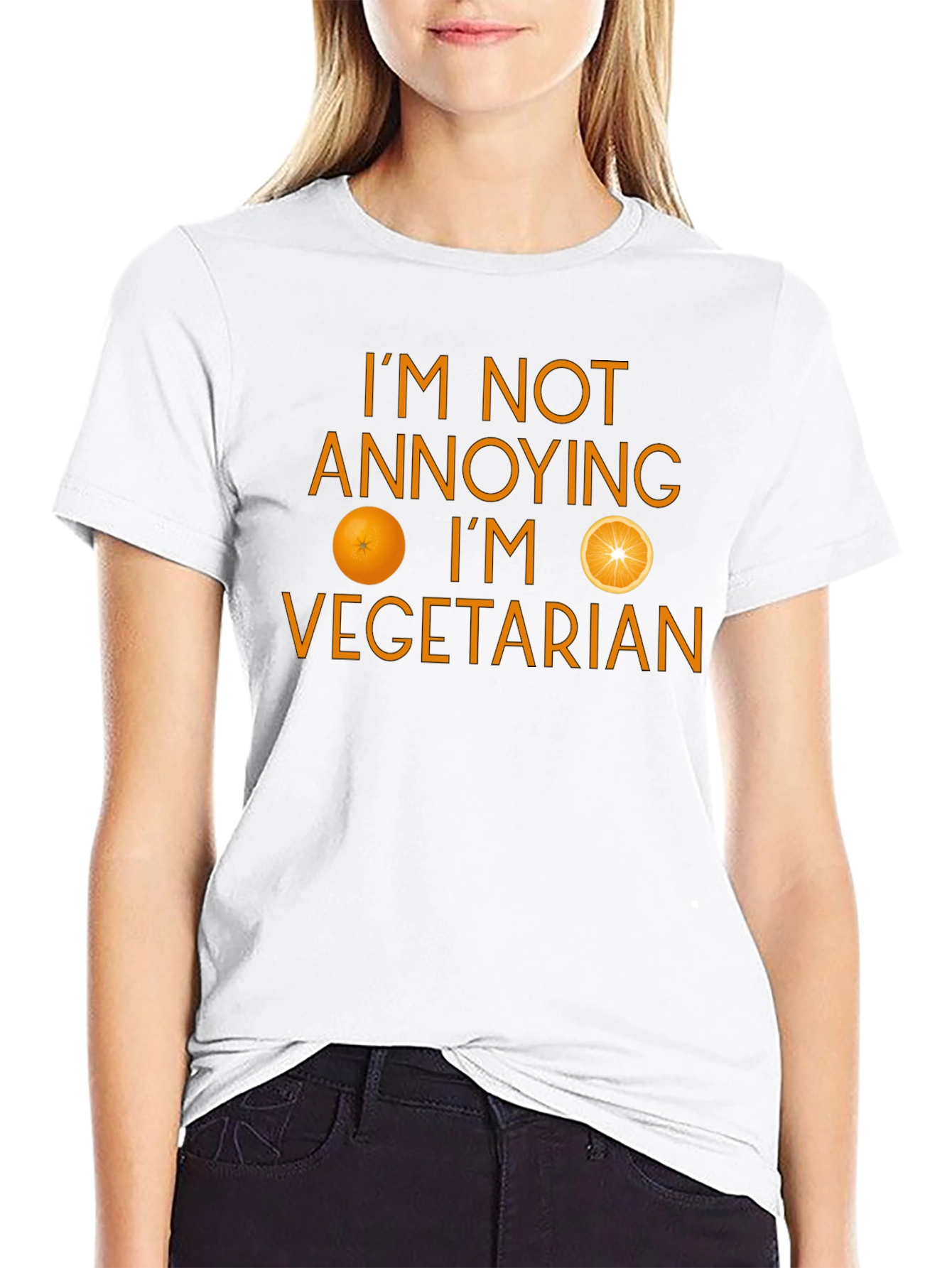 Funny Vegetarian T-Shirt - Im Not Annoying