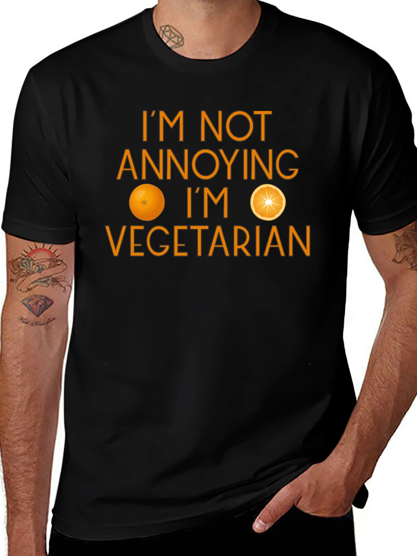 Funny Vegetarian T-Shirt - Im Not Annoying