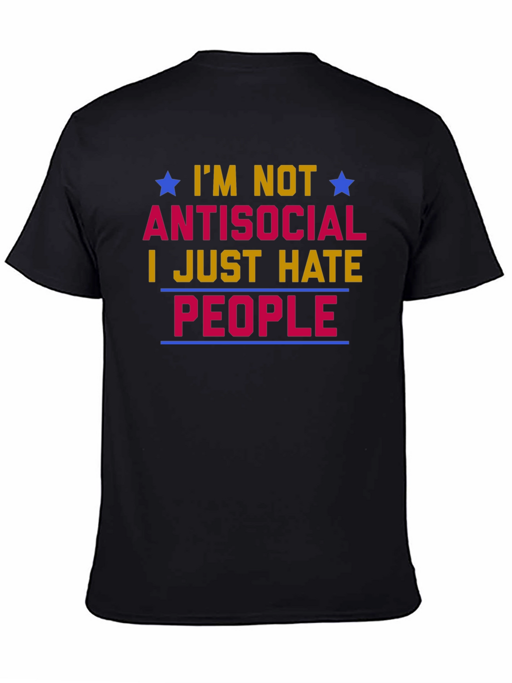 Antisocial Graphic T-Shirt - Hate People Tee