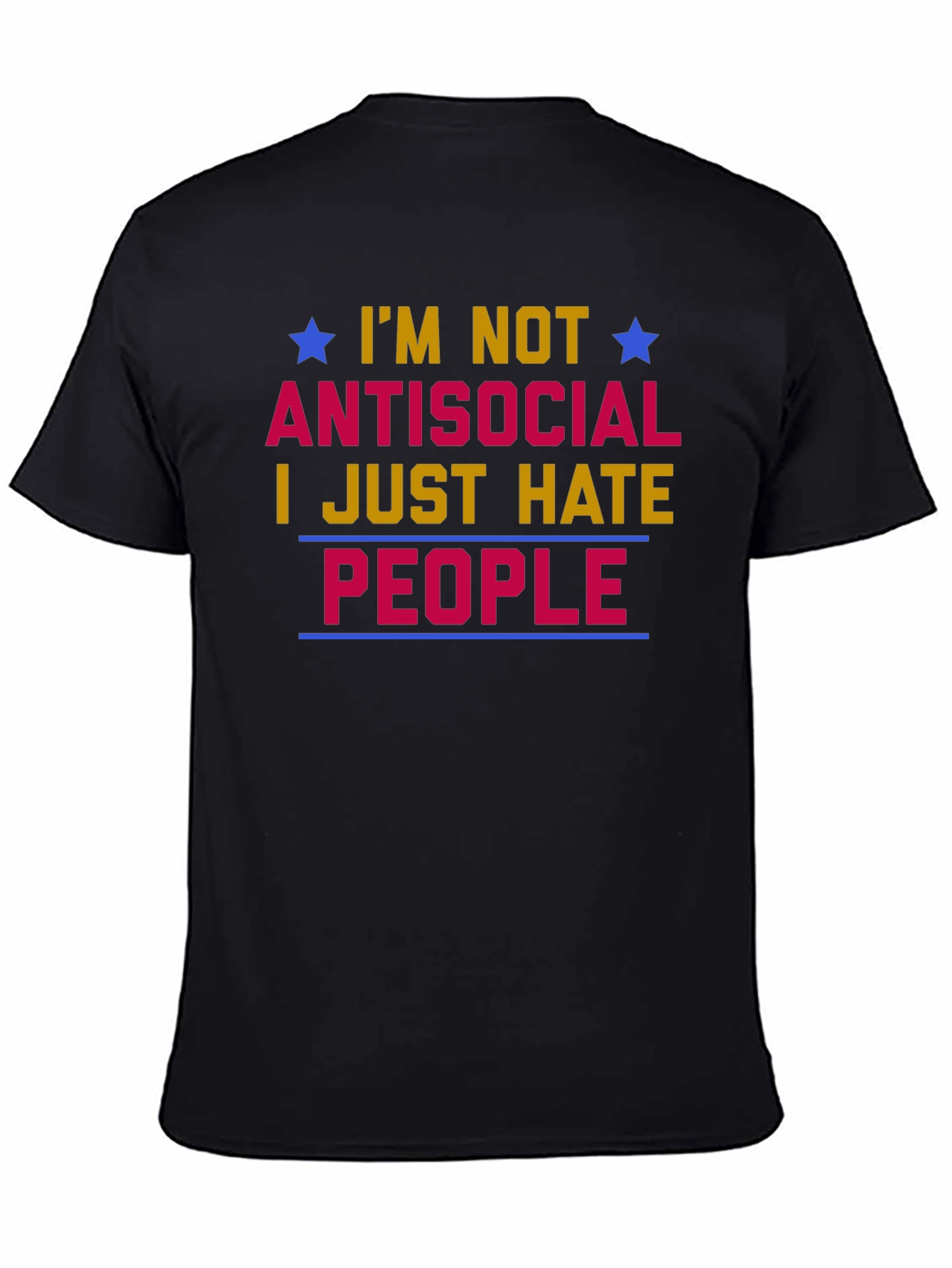 Antisocial Graphic T-Shirt - Hate People Tee
