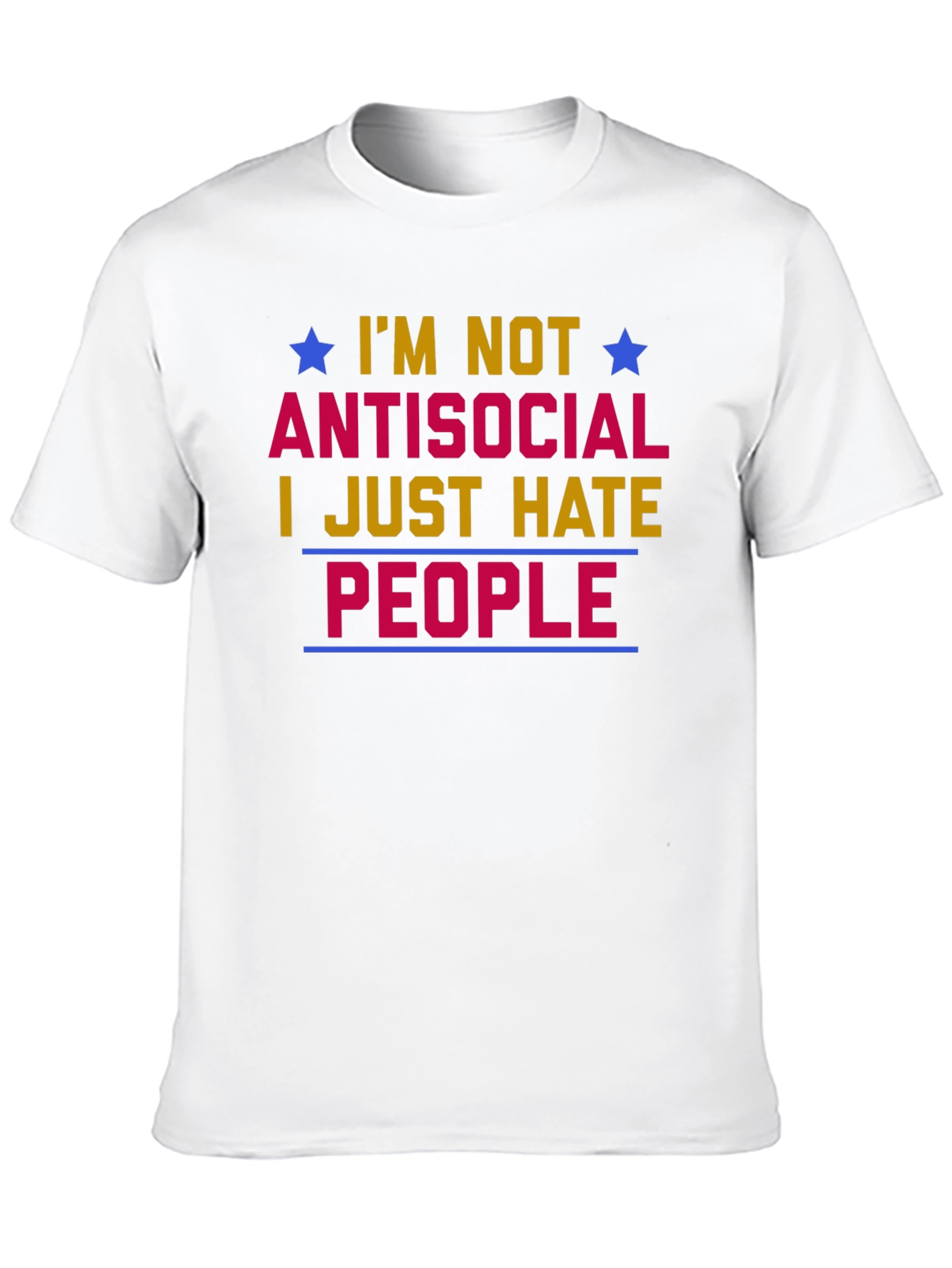 Antisocial Graphic T-Shirt - Hate People Tee