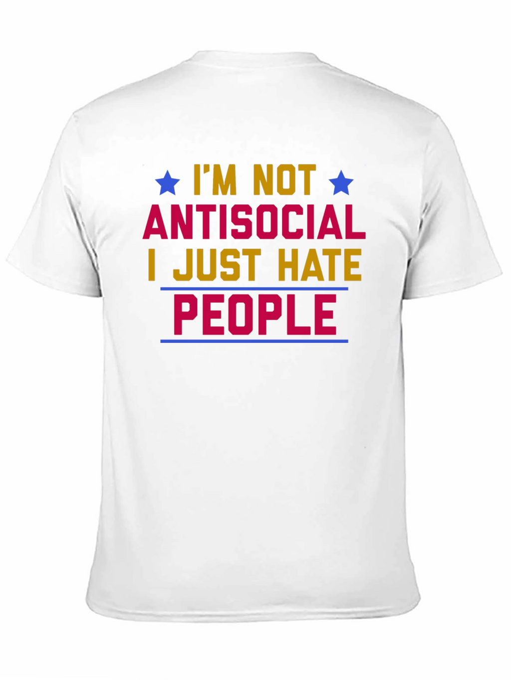 Antisocial Graphic T-Shirt - Hate People Tee