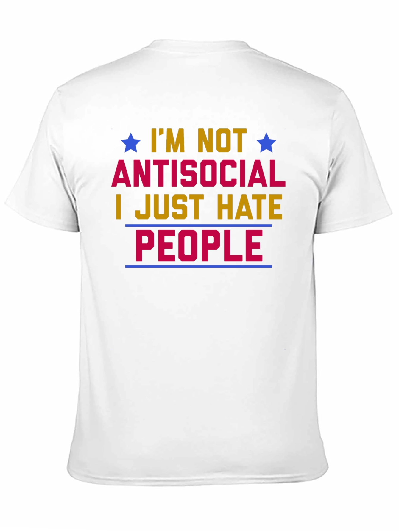 Antisocial Graphic T-Shirt - Hate People Tee