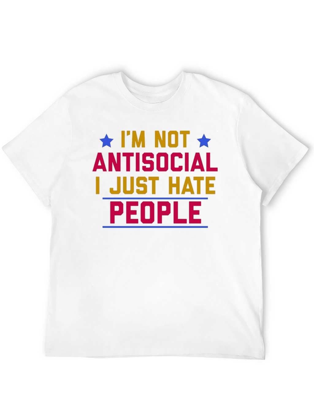 Antisocial Graphic T-Shirt - Hate People Tee