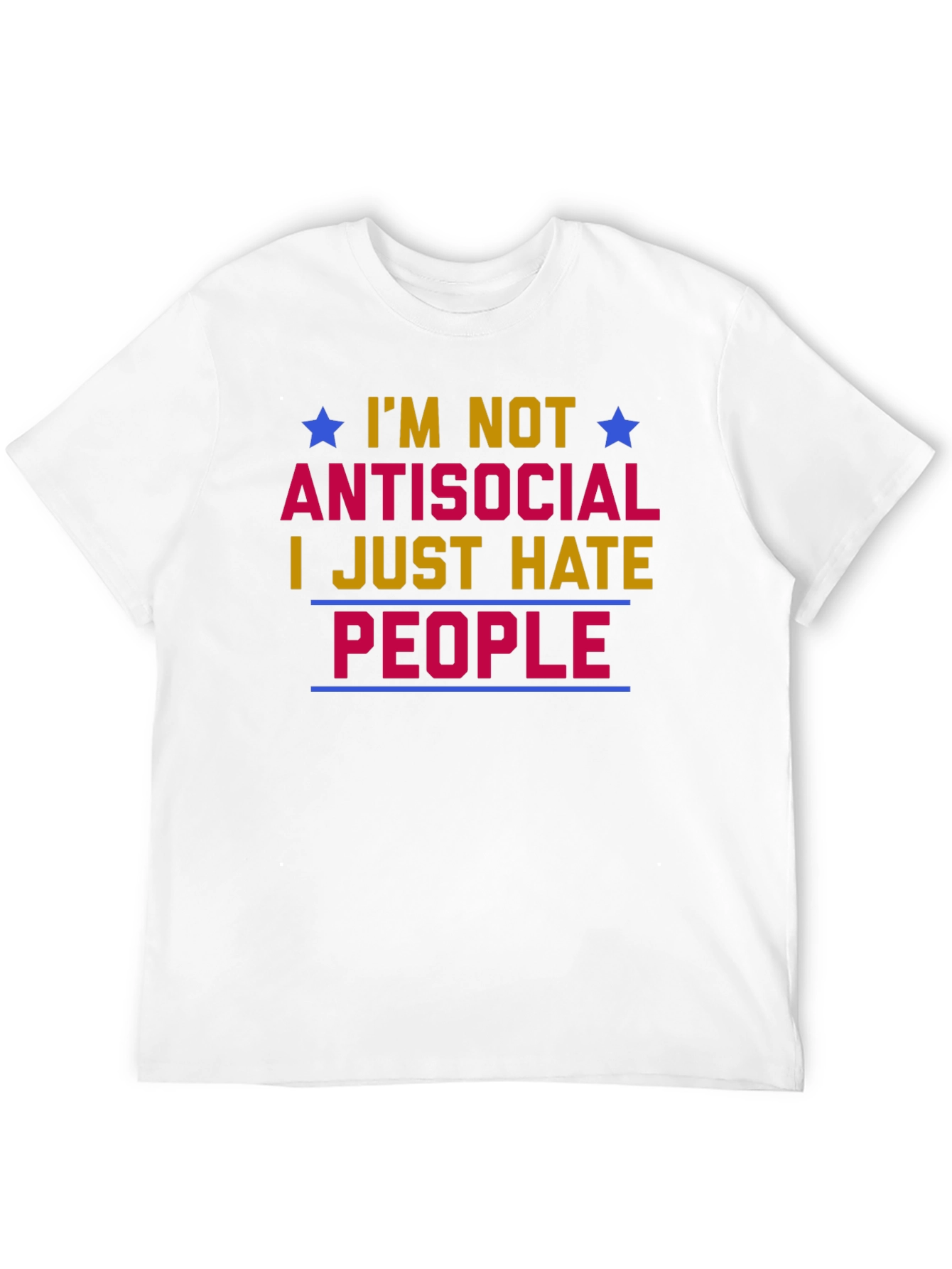 Antisocial Graphic T-Shirt - Hate People Tee