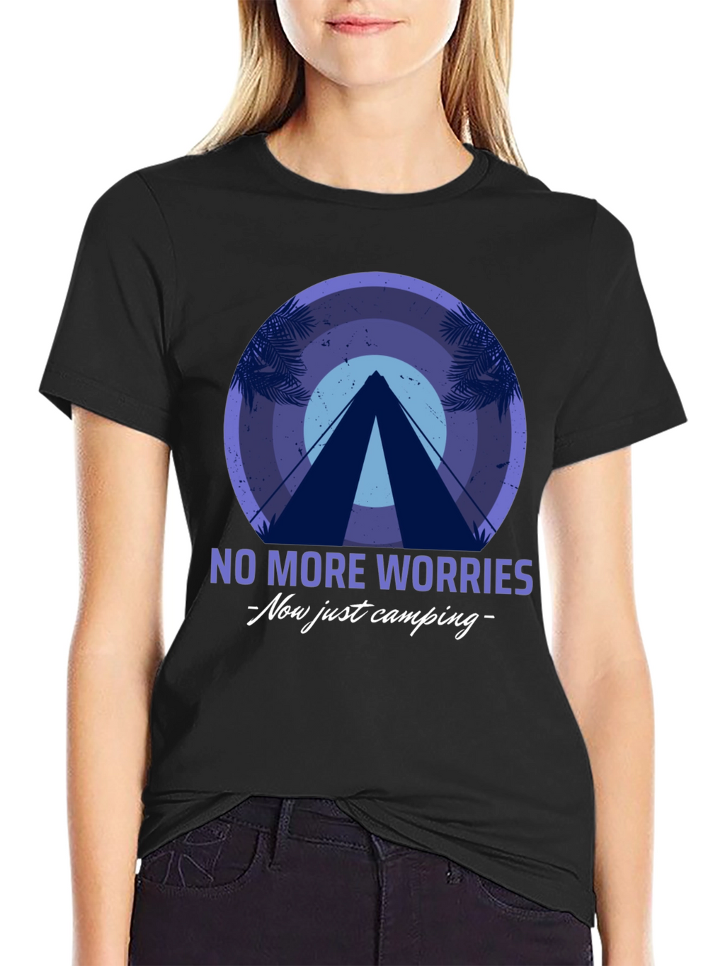 No More Worries Camping Graphic Tee