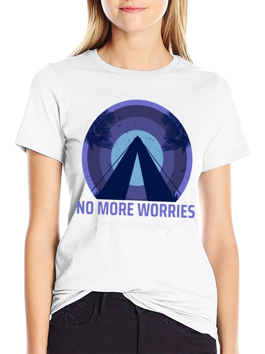 No More Worries Camping Graphic Tee