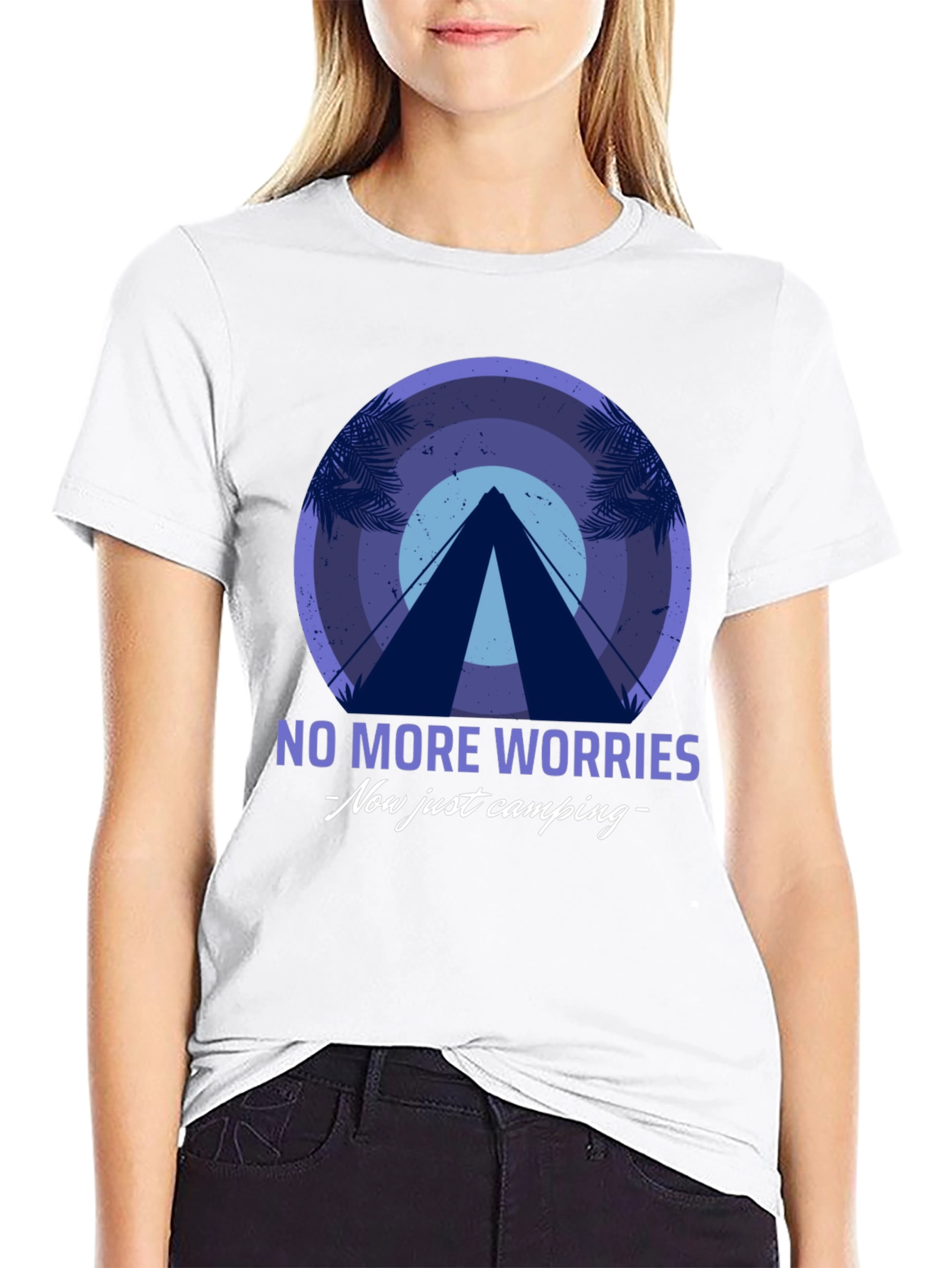 No More Worries Camping Graphic Tee