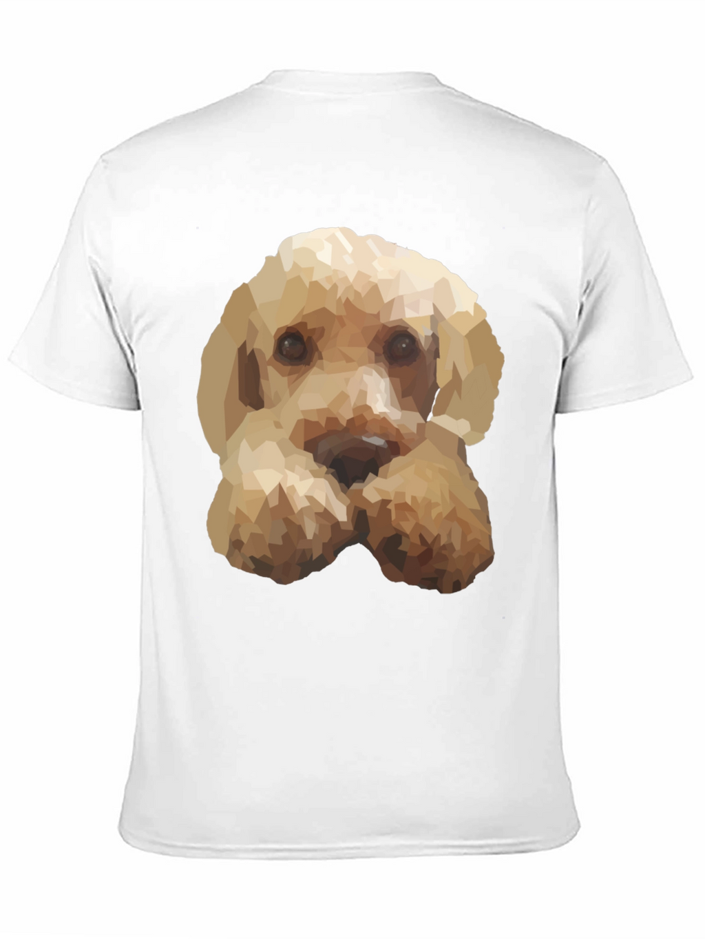 Geometric Dog Print Black T-Shirt