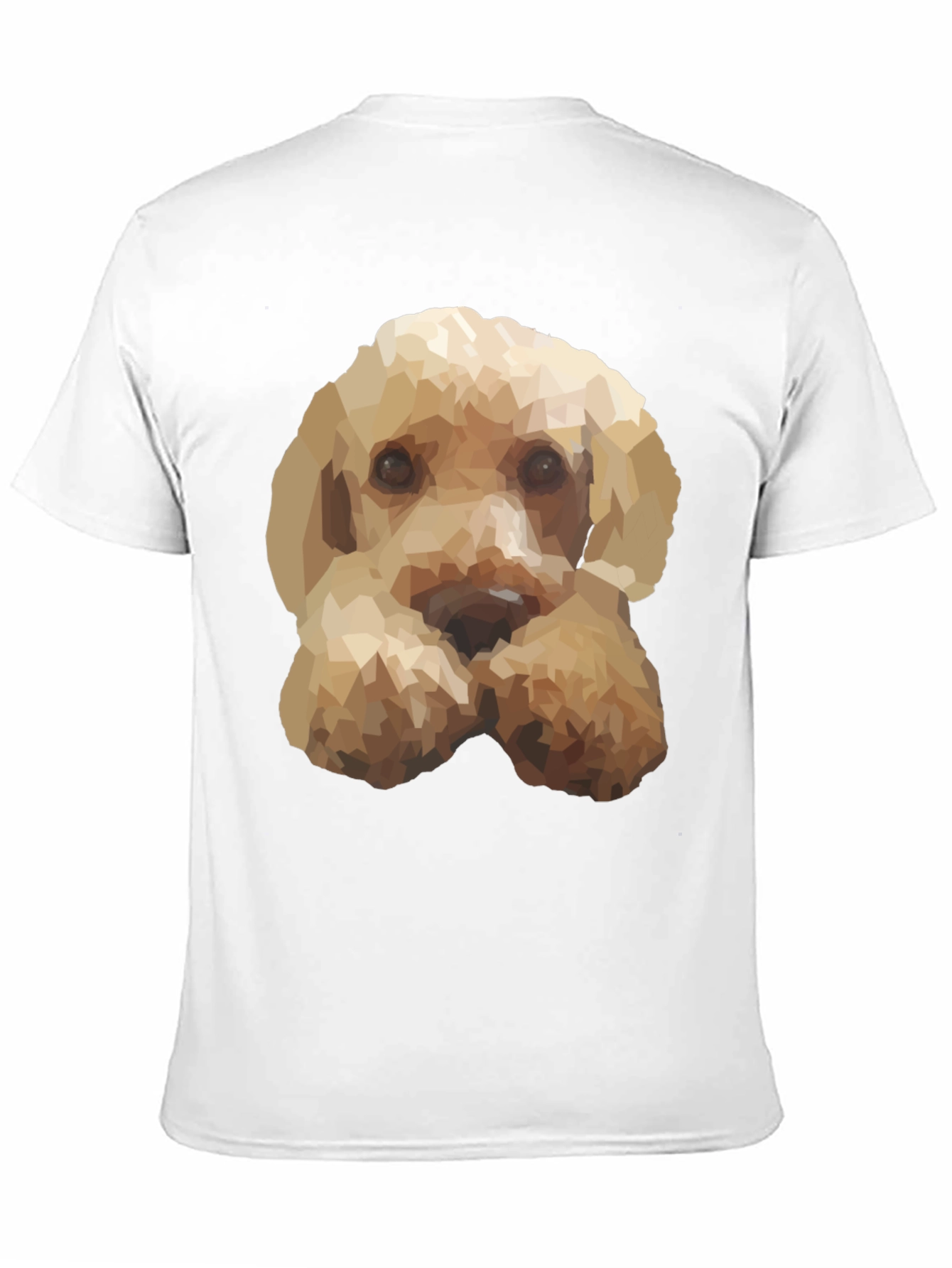 Geometric Dog Print Black T-Shirt