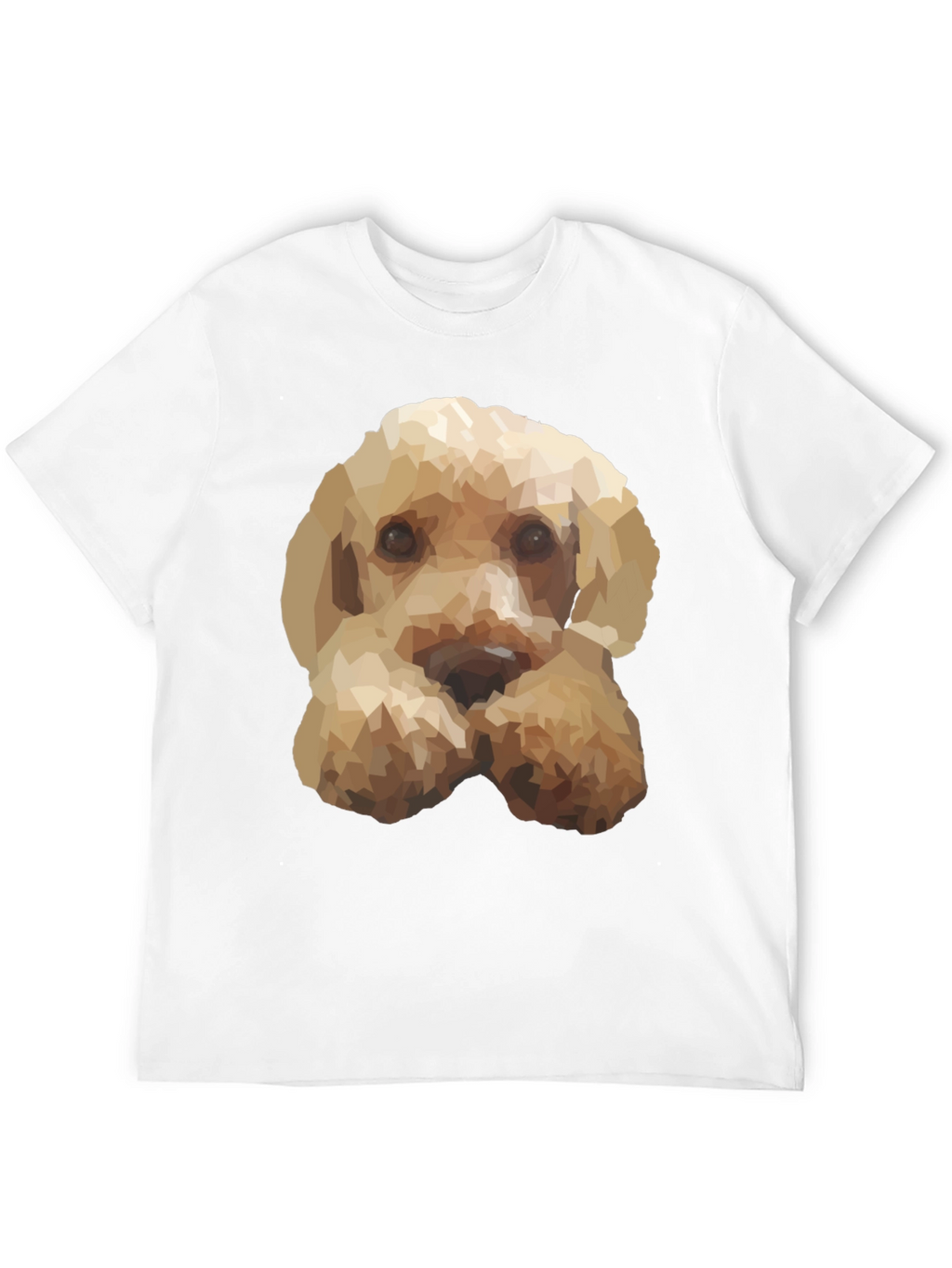 Geometric Dog Print Black T-Shirt