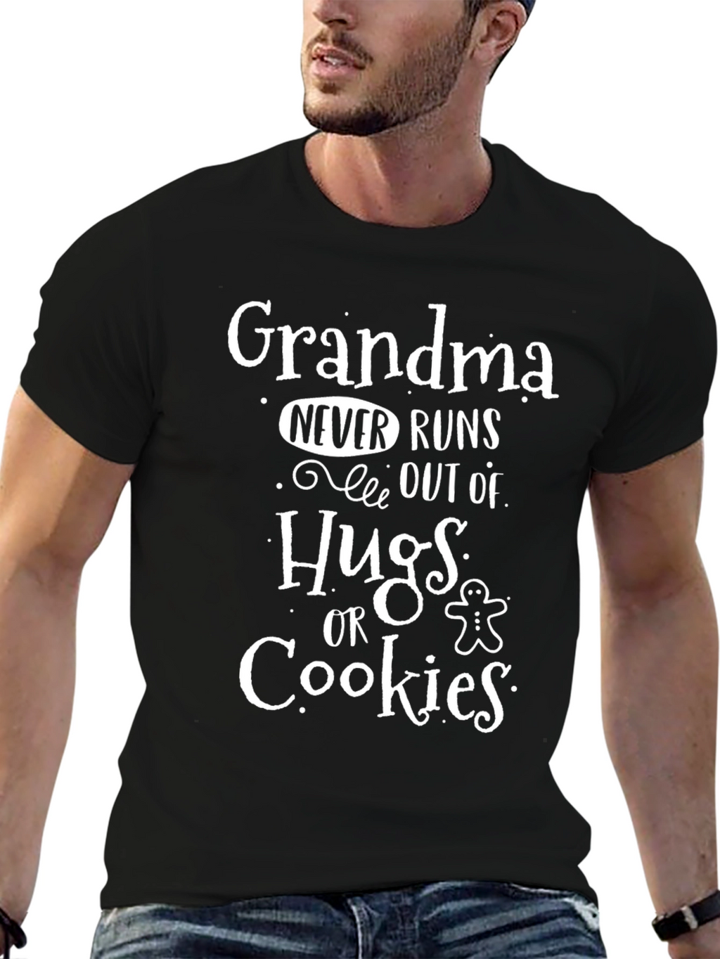 Grandma Hugs & Cookies T-Shirt - Fun Family Gift