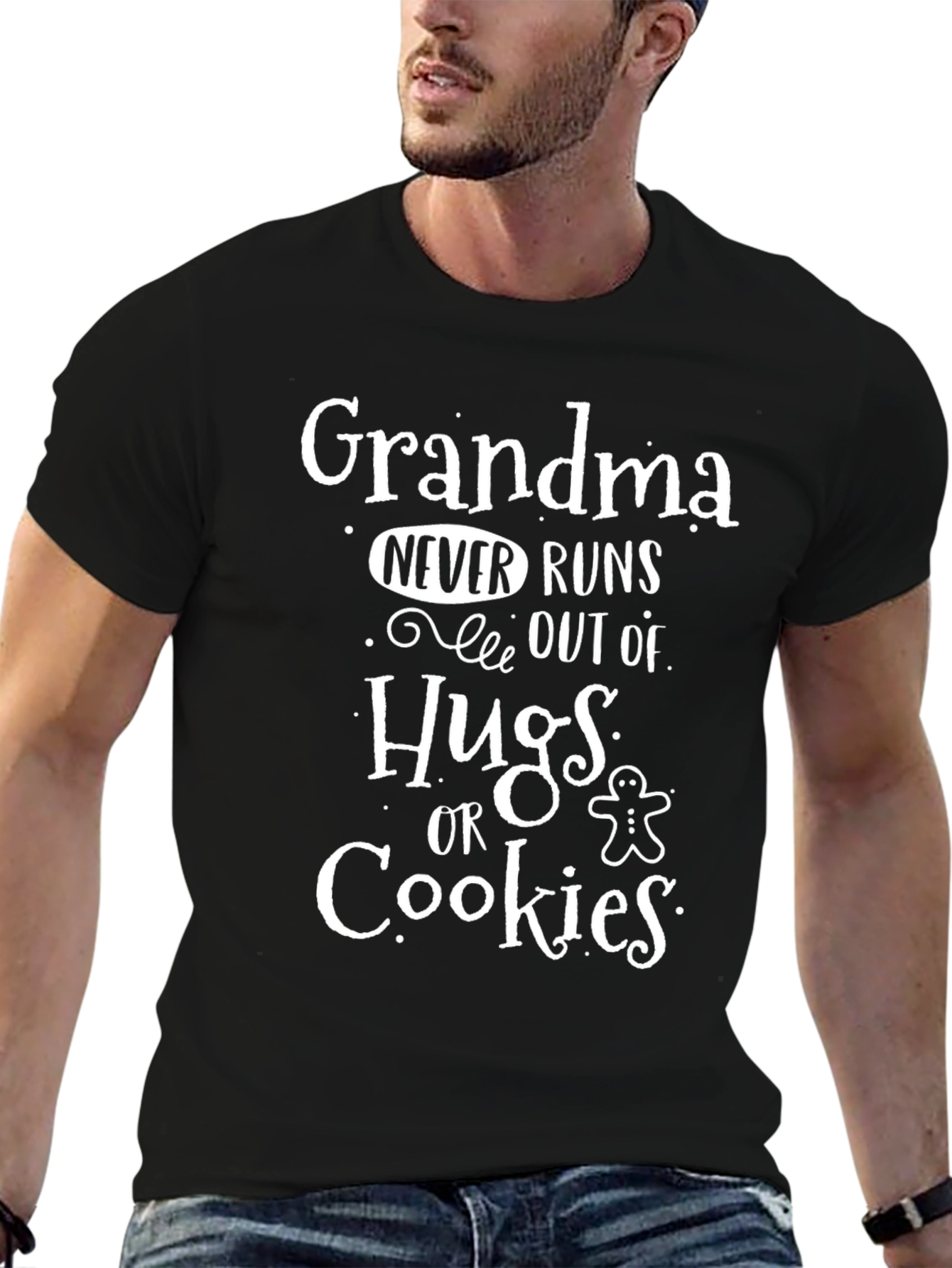 Grandma Hugs & Cookies T-Shirt - Fun Family Gift