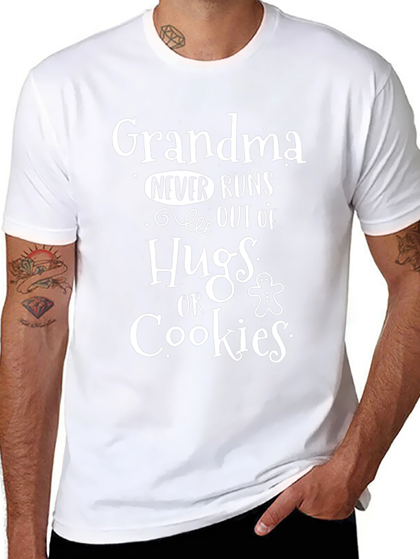 Grandma Hugs & Cookies T-Shirt - Fun Family Gift