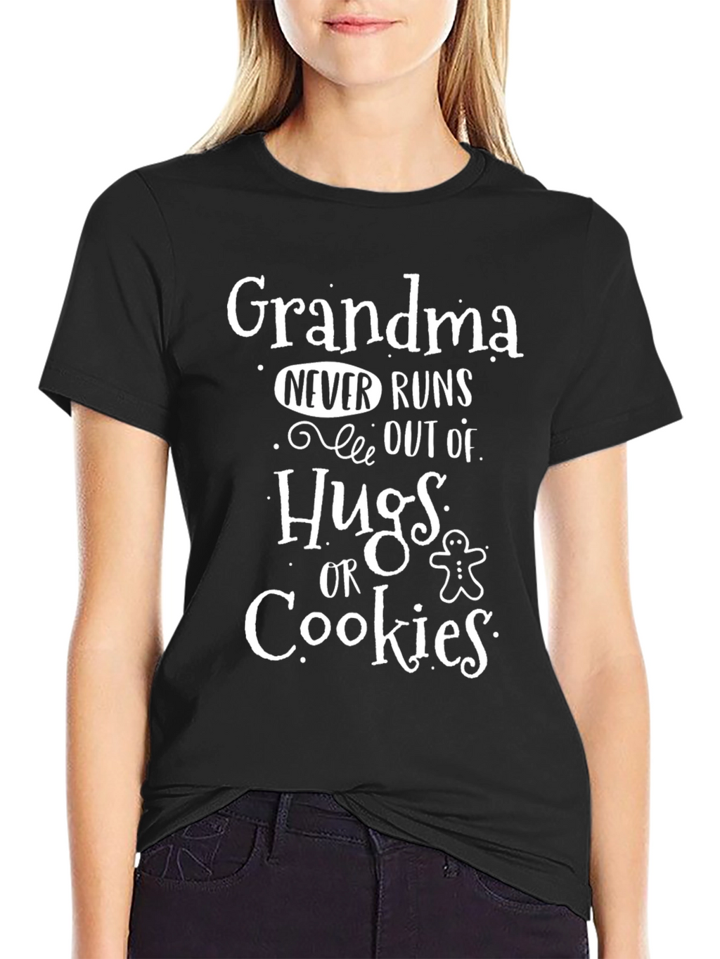 Grandma Hugs & Cookies T-Shirt - Fun Family Gift