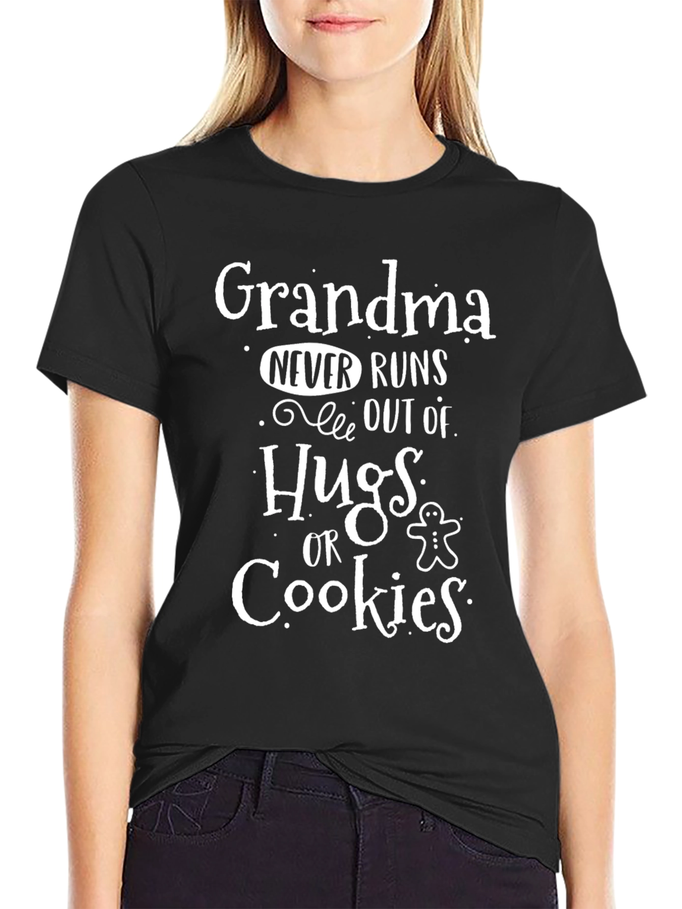 Grandma Hugs & Cookies T-Shirt - Fun Family Gift