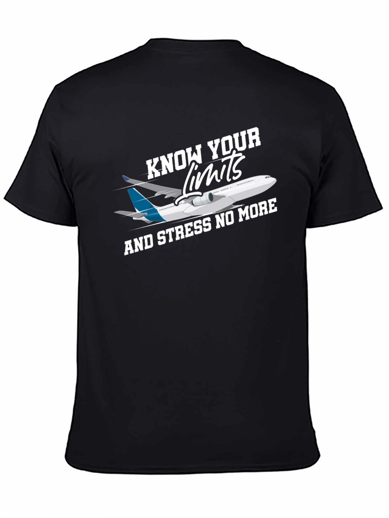 Know Your Limits Graphic T-Shirt - Airplane Design