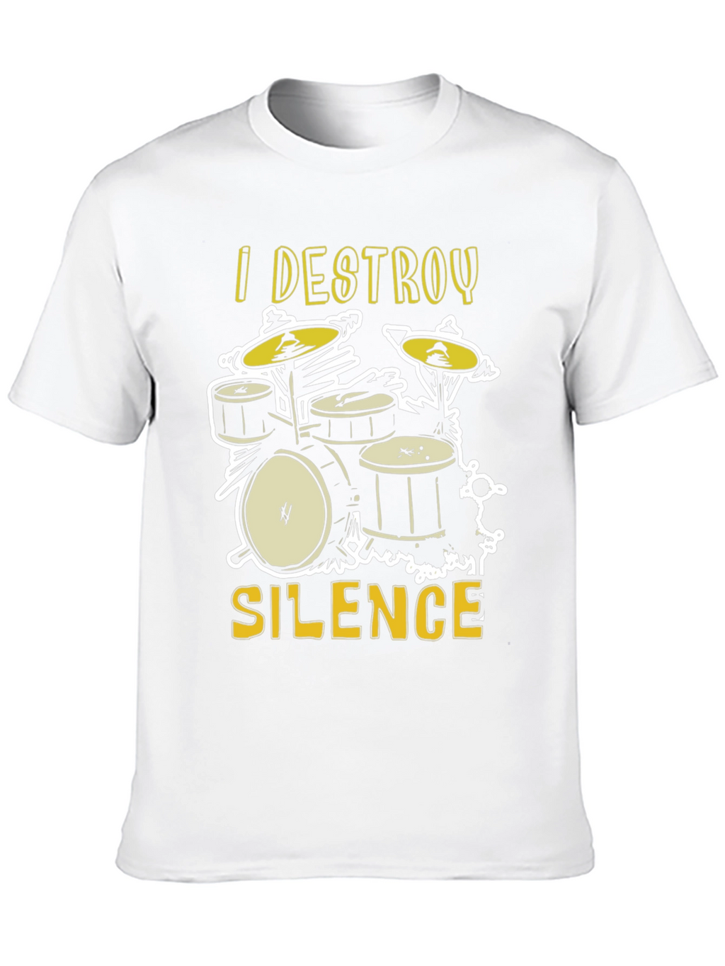 I Destroy Silence Drum Set Graphic Tee