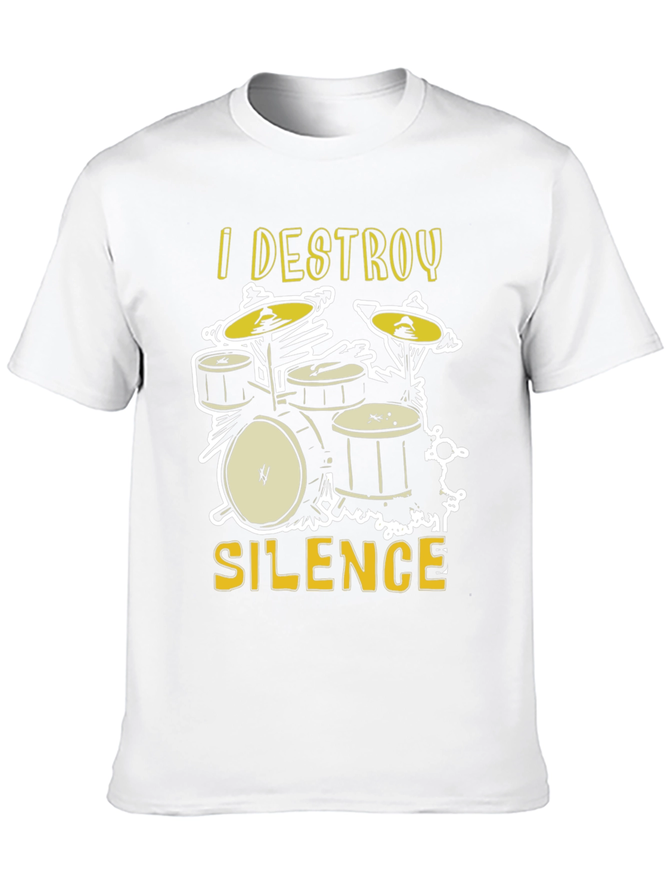 I Destroy Silence Drum Set Graphic Tee