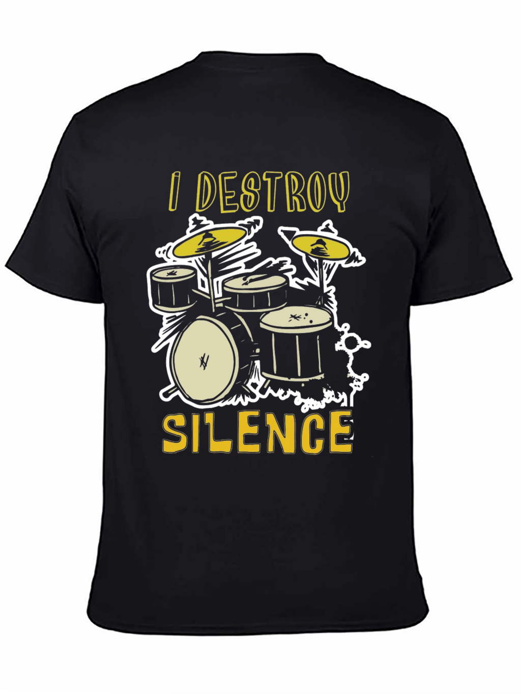 I Destroy Silence Drum Set Graphic Tee
