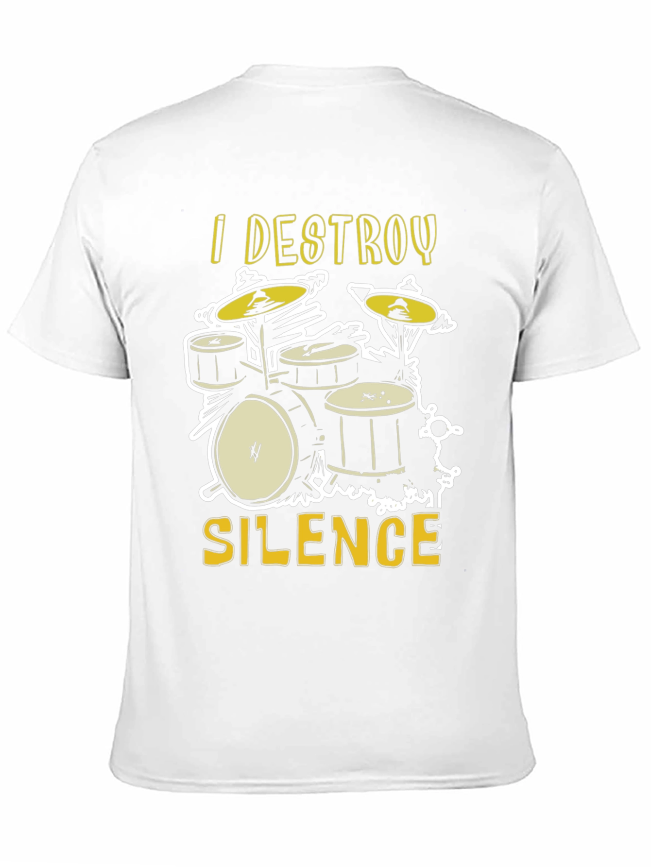 I Destroy Silence Drum Set Graphic Tee