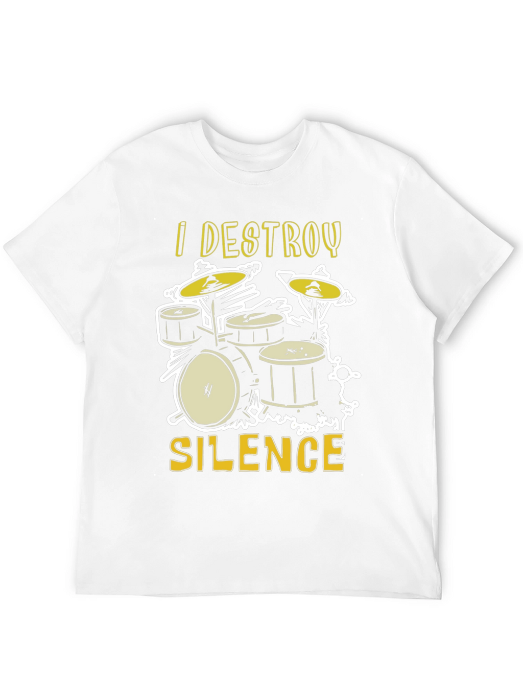 I Destroy Silence Drum Set Graphic Tee