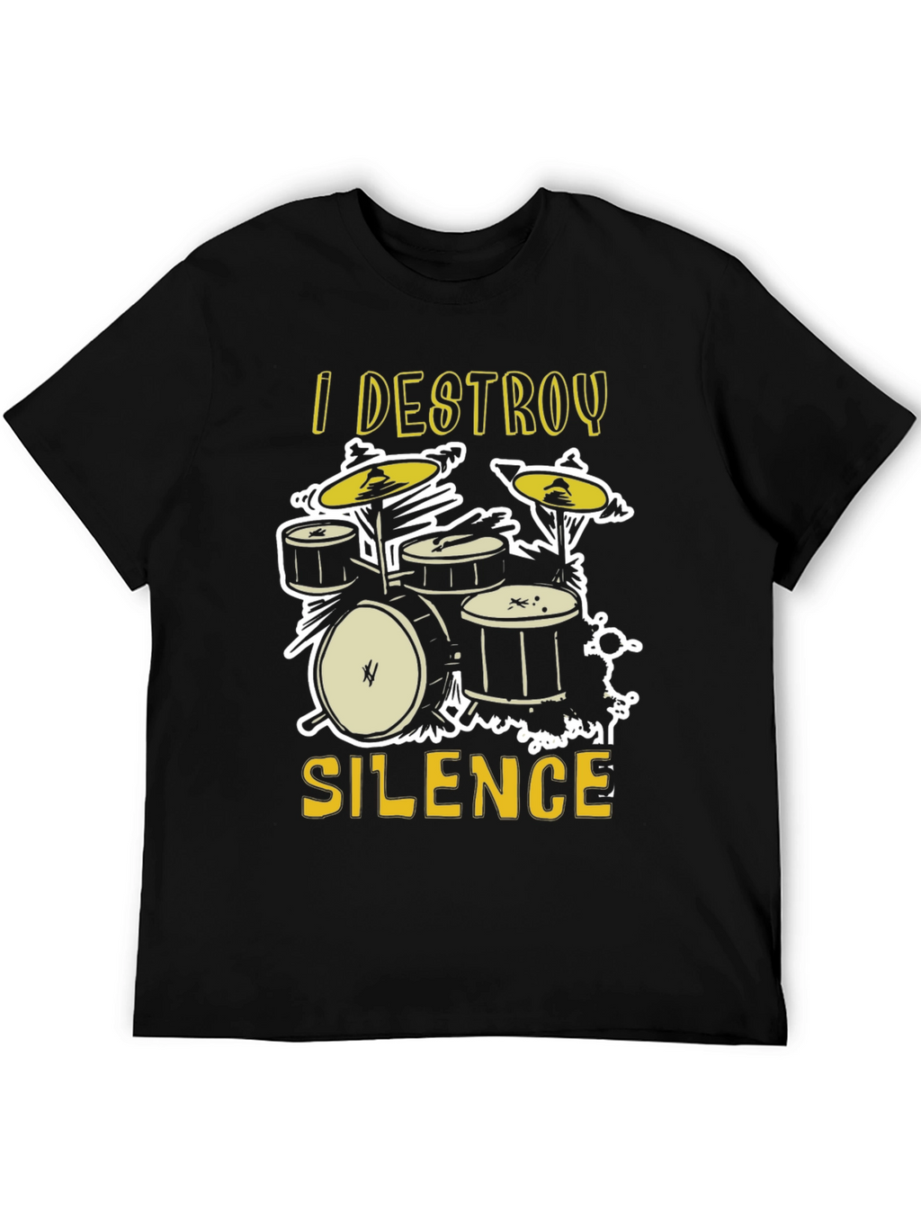 I Destroy Silence Drum Set Graphic Tee