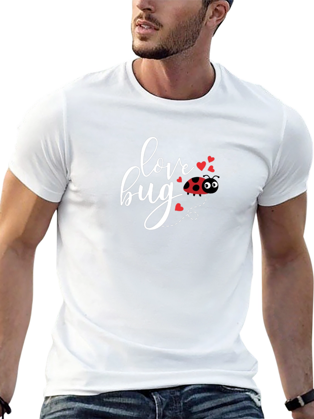 Love Bug Graphic T-Shirt - Valentines Day Apparel