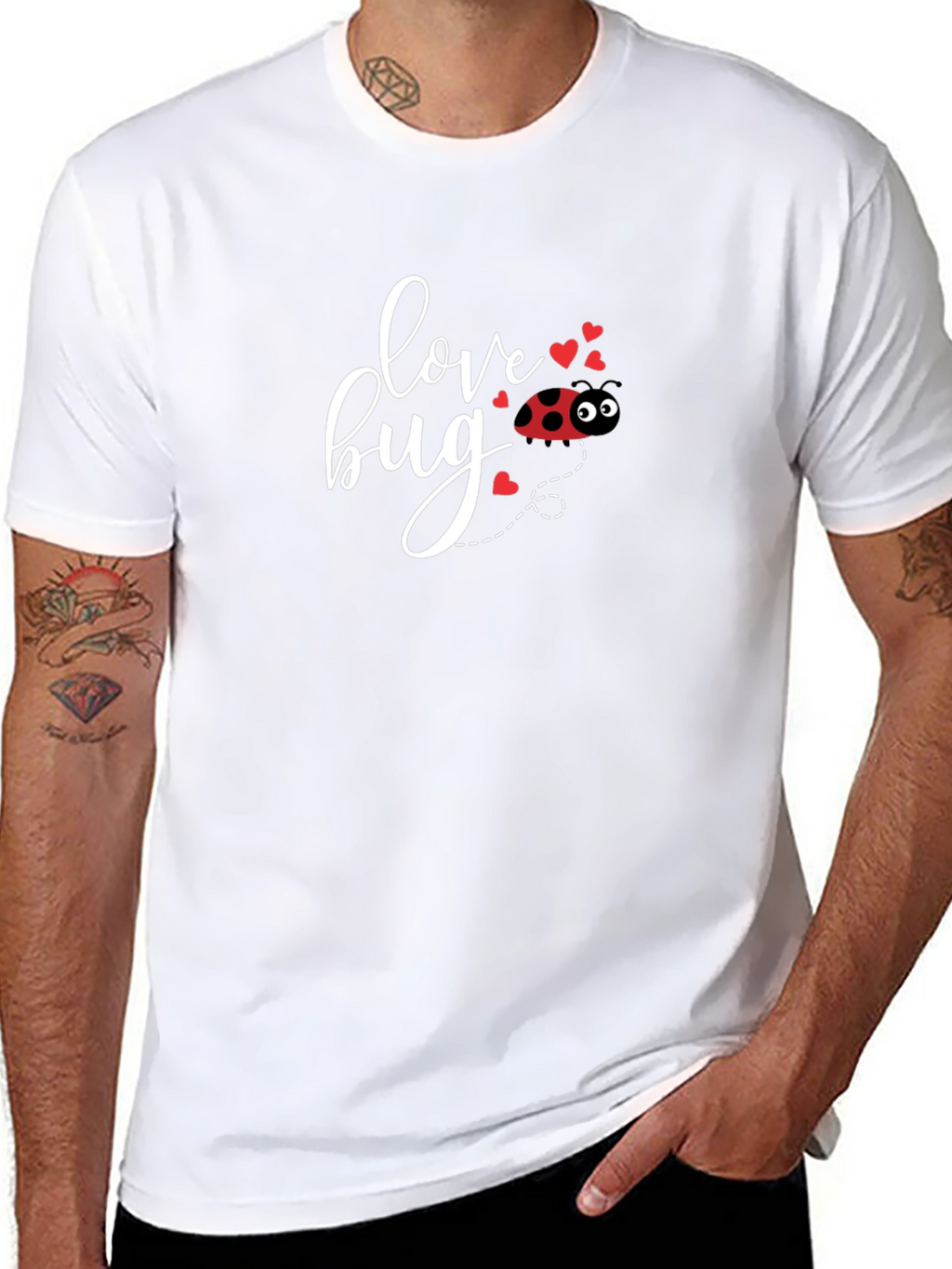 Love Bug Graphic T-Shirt - Valentines Day Apparel