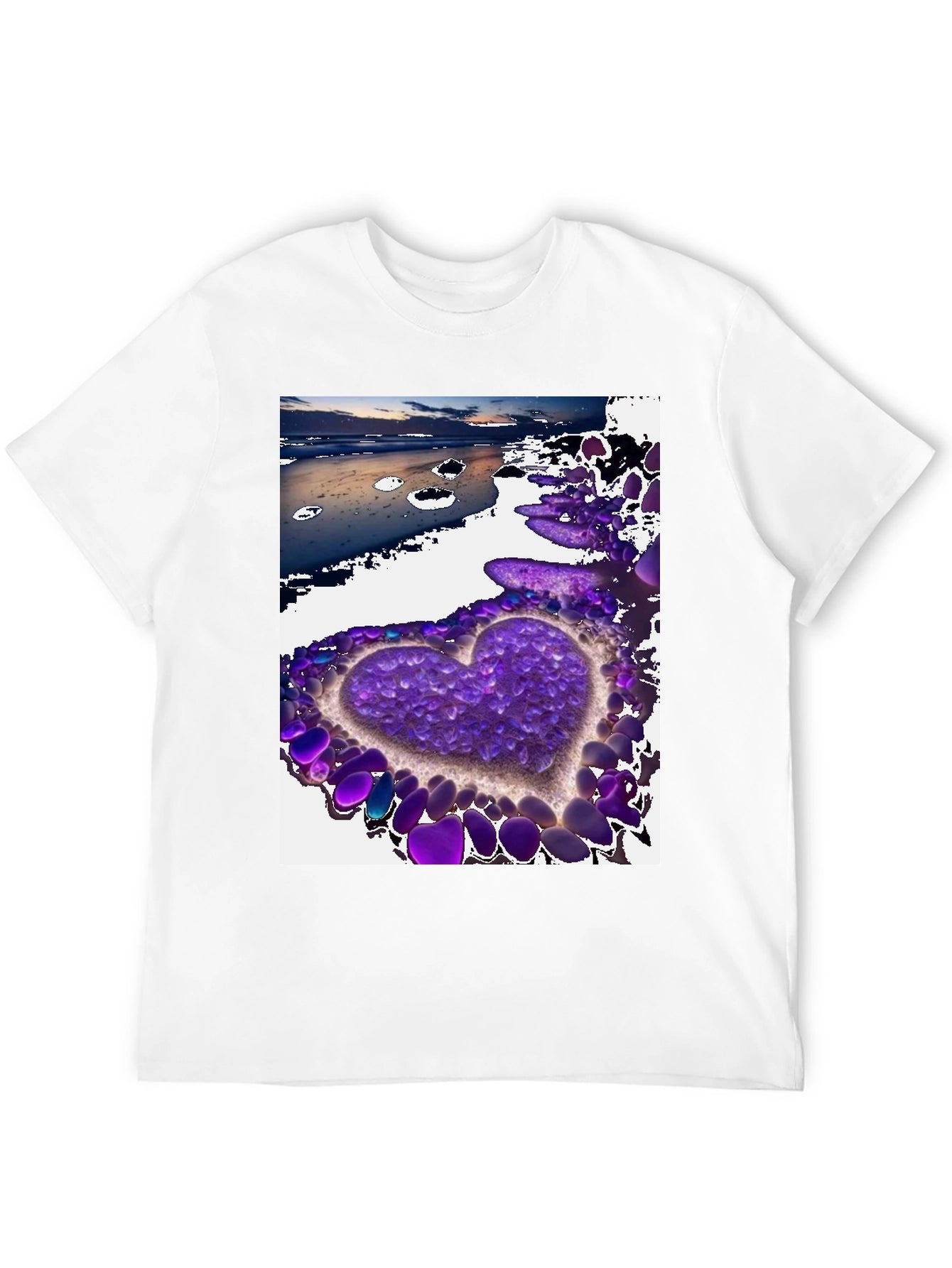Heart Beach T-Shirt - Stylish Graphic Tee