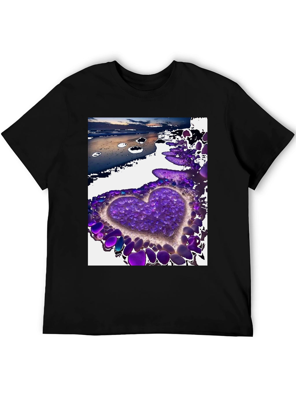 Heart Beach T-Shirt - Stylish Graphic Tee