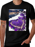 Heart Beach T-Shirt - Stylish Graphic Tee