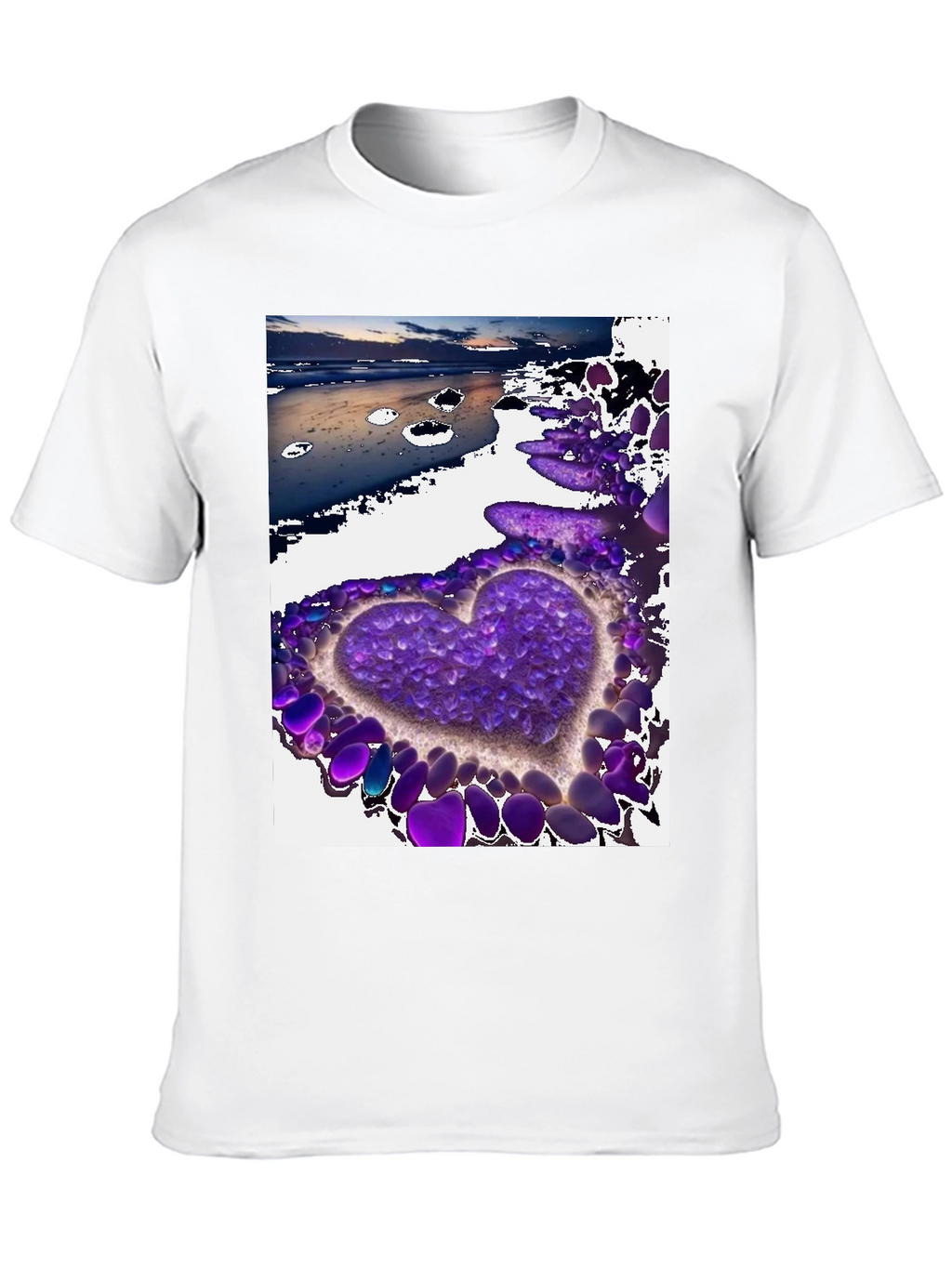 Heart Beach T-Shirt - Stylish Graphic Tee