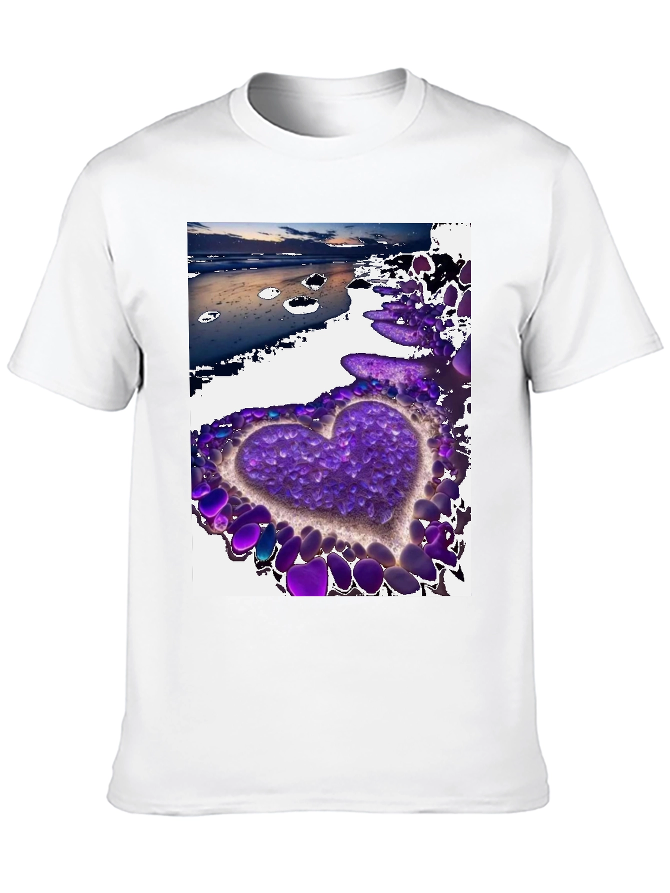 Heart Beach T-Shirt - Stylish Graphic Tee