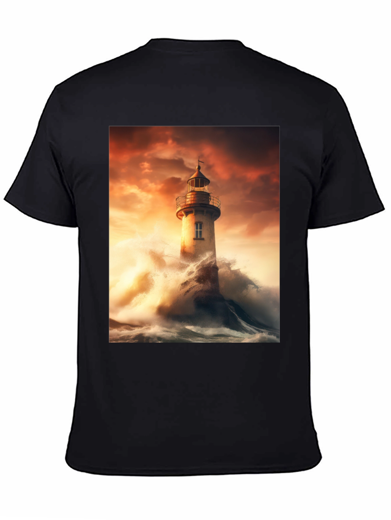 Lighthouse Storm Graphic Tee