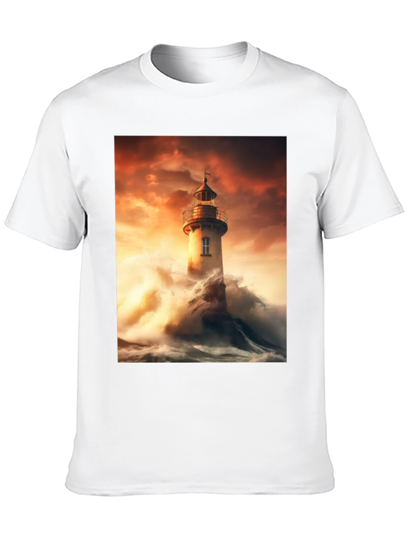 Lighthouse Storm Graphic Tee