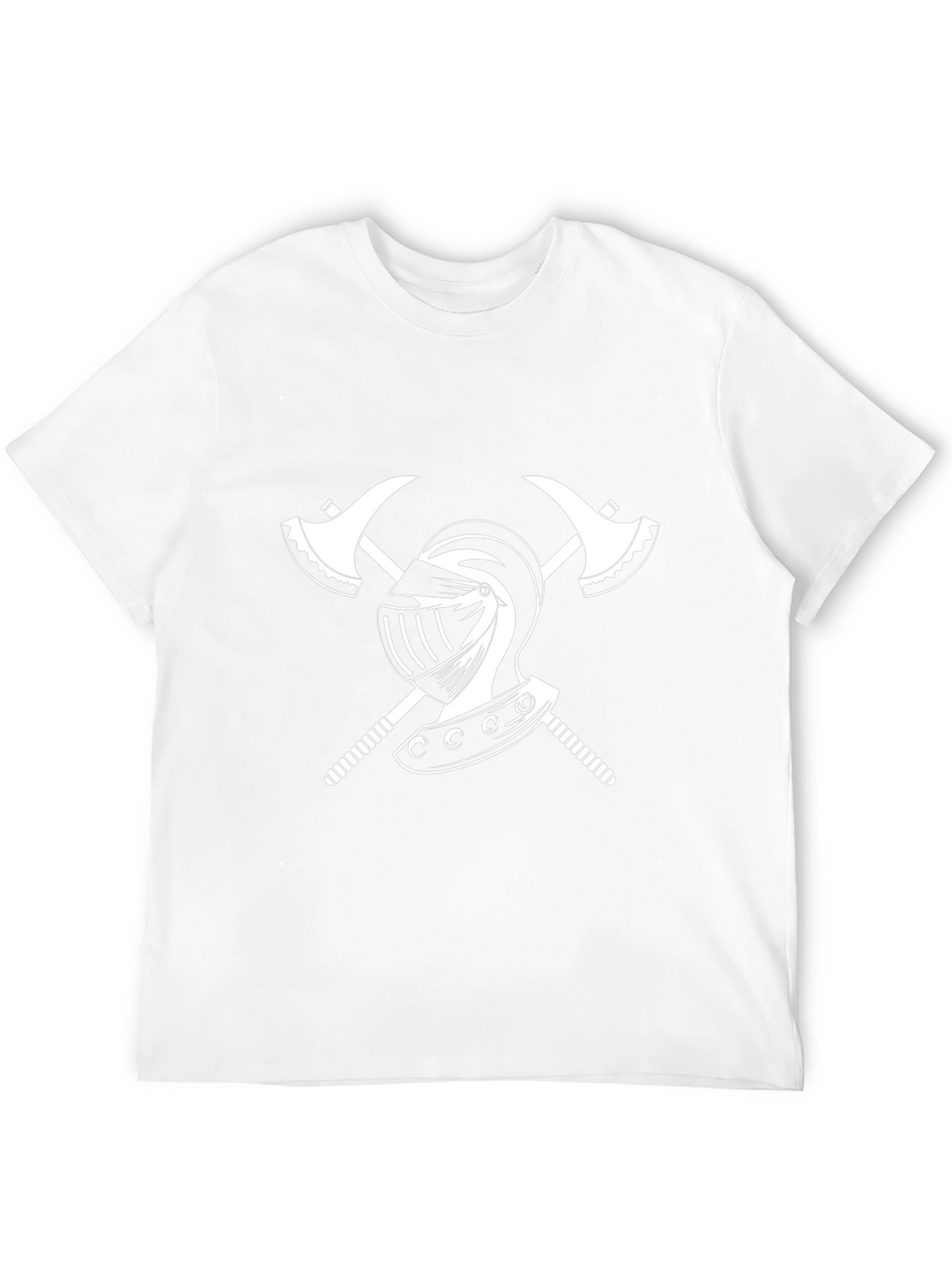 Knight Helmet & Axe Graphic Tee