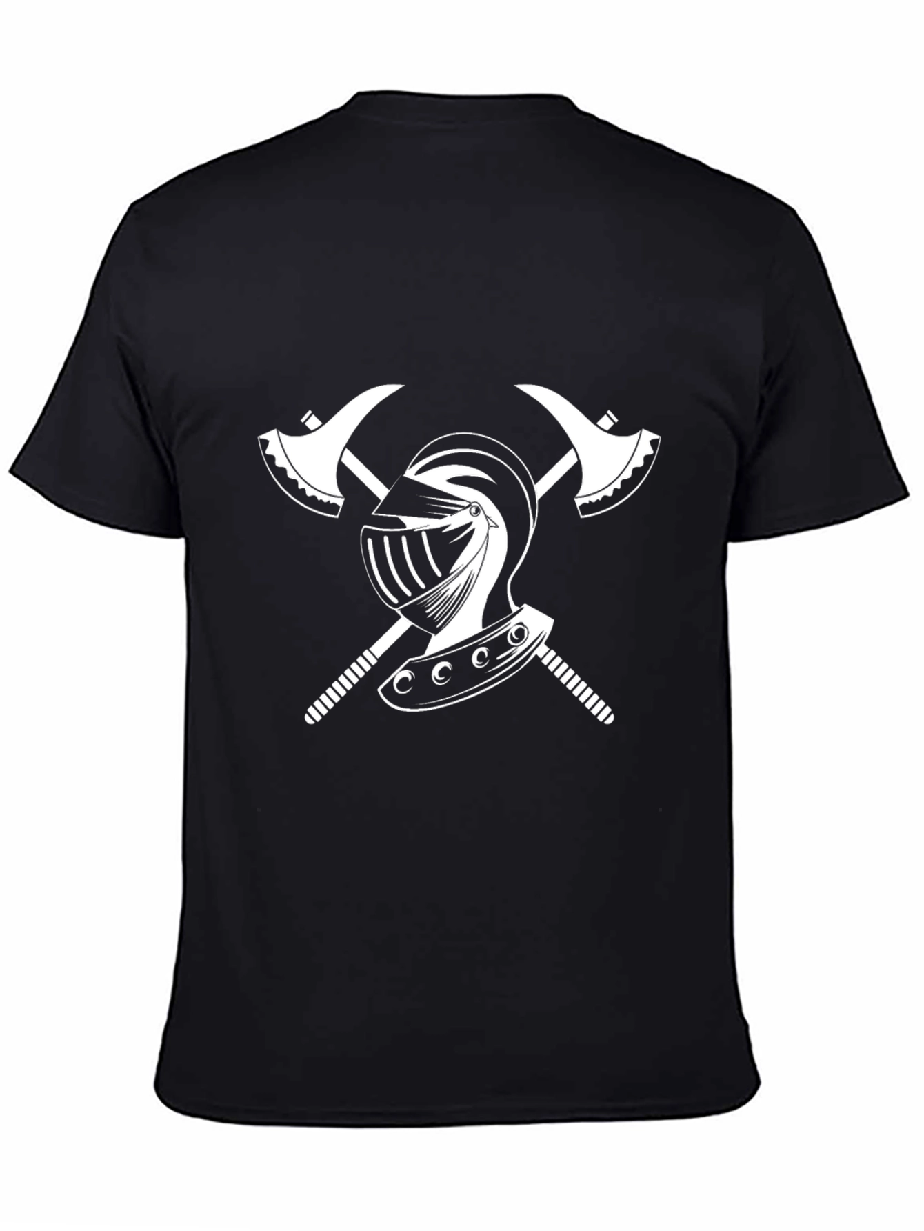 Knight Helmet & Axe Graphic Tee