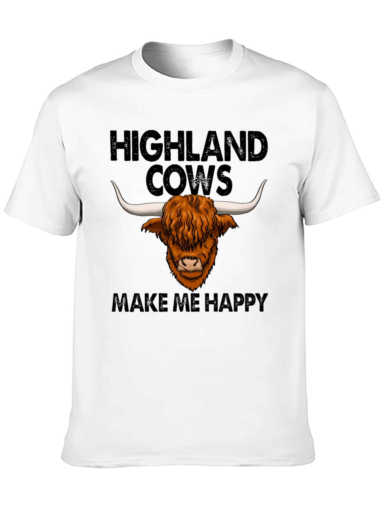 Highland Cows Make Me Happy T-Shirt