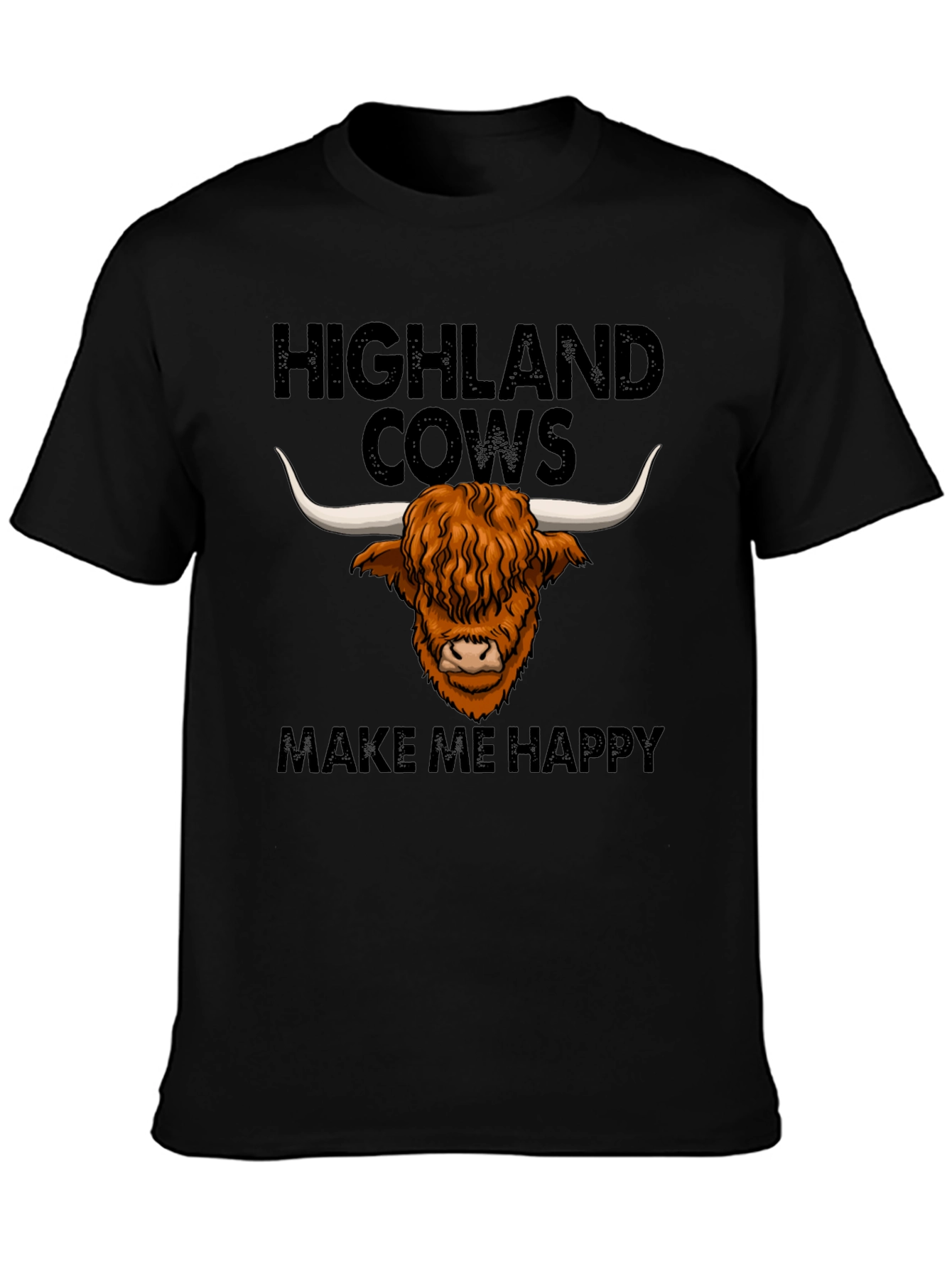 Highland Cows Make Me Happy T-Shirt