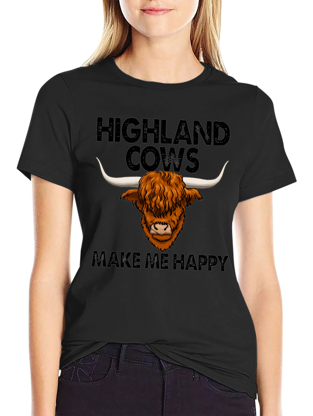Highland Cows Make Me Happy T-Shirt
